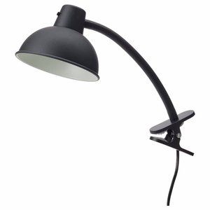 IKEA SKURUP Clamp spotlight, black